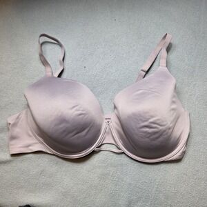 Hanes Bra Womens 2XL Pink T-Shirt Underwire Padded Cool That Adapts To You